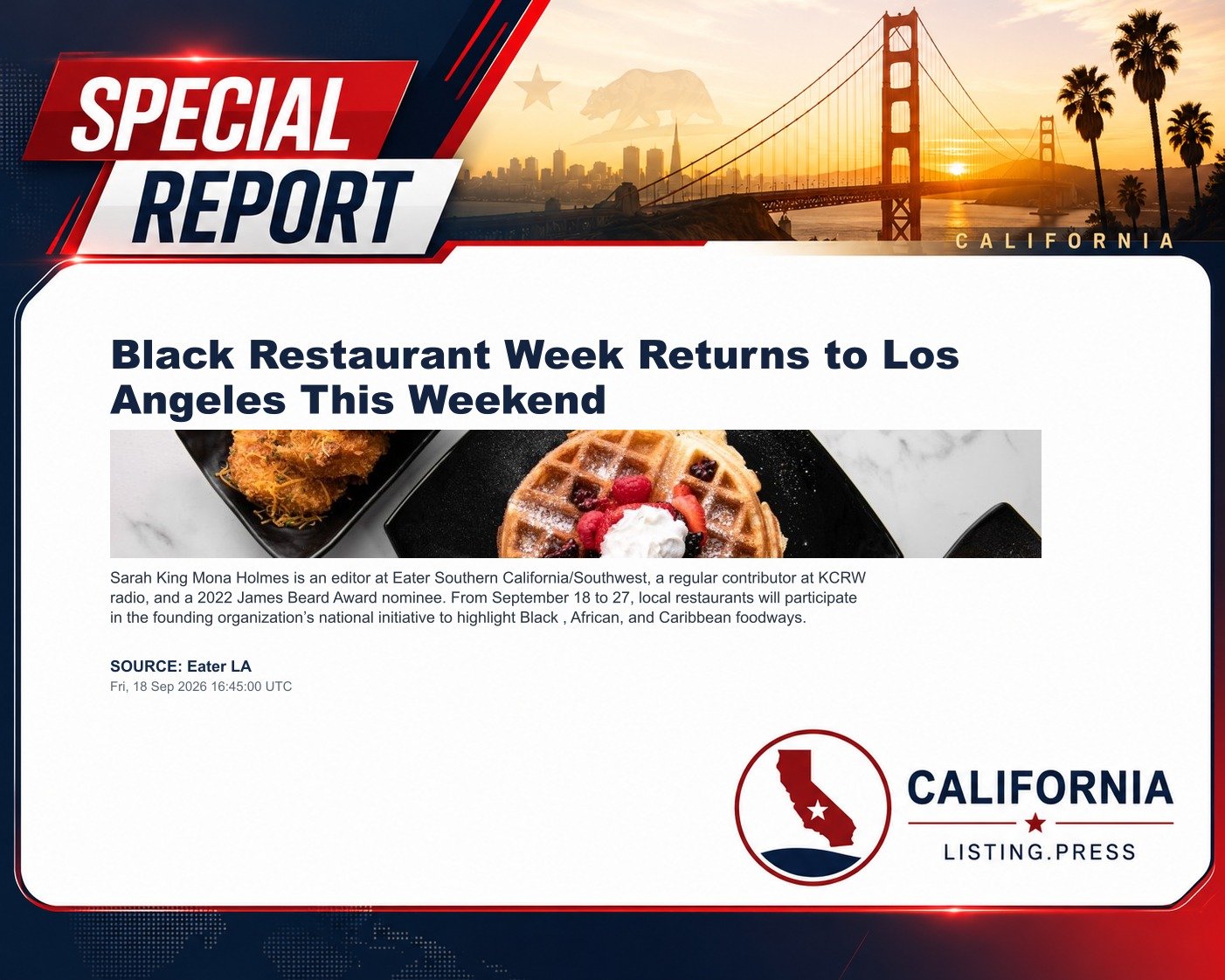 Black Restaurant Week Returns to Los Angeles This Weekend