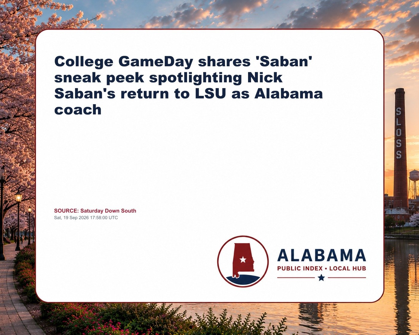 College GameDay shares 'Saban' sneak peek spotlighting Nick Saban's return to LSU as Alabama coach