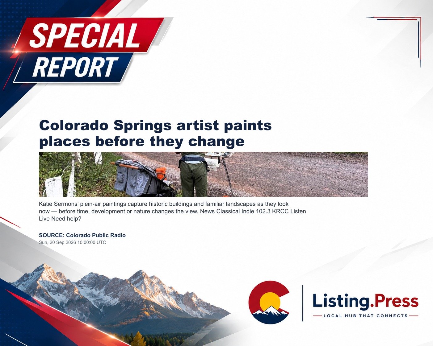 Colorado Springs artist paints places before they change