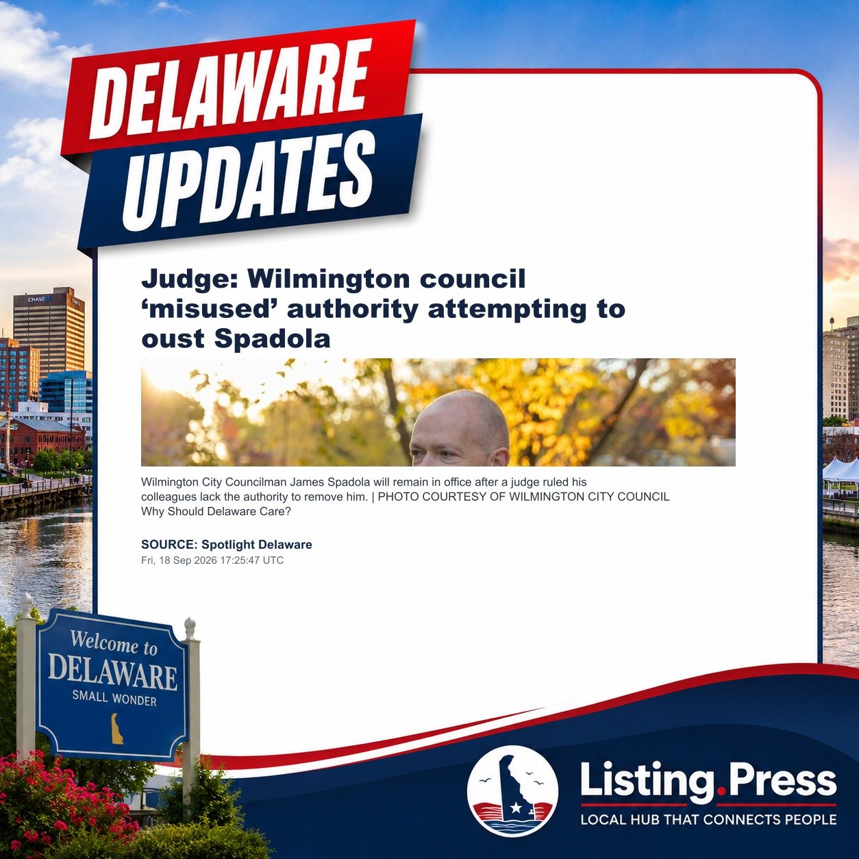 Judge: Wilmington council ‘misused’ authority attempting to oust Spadola