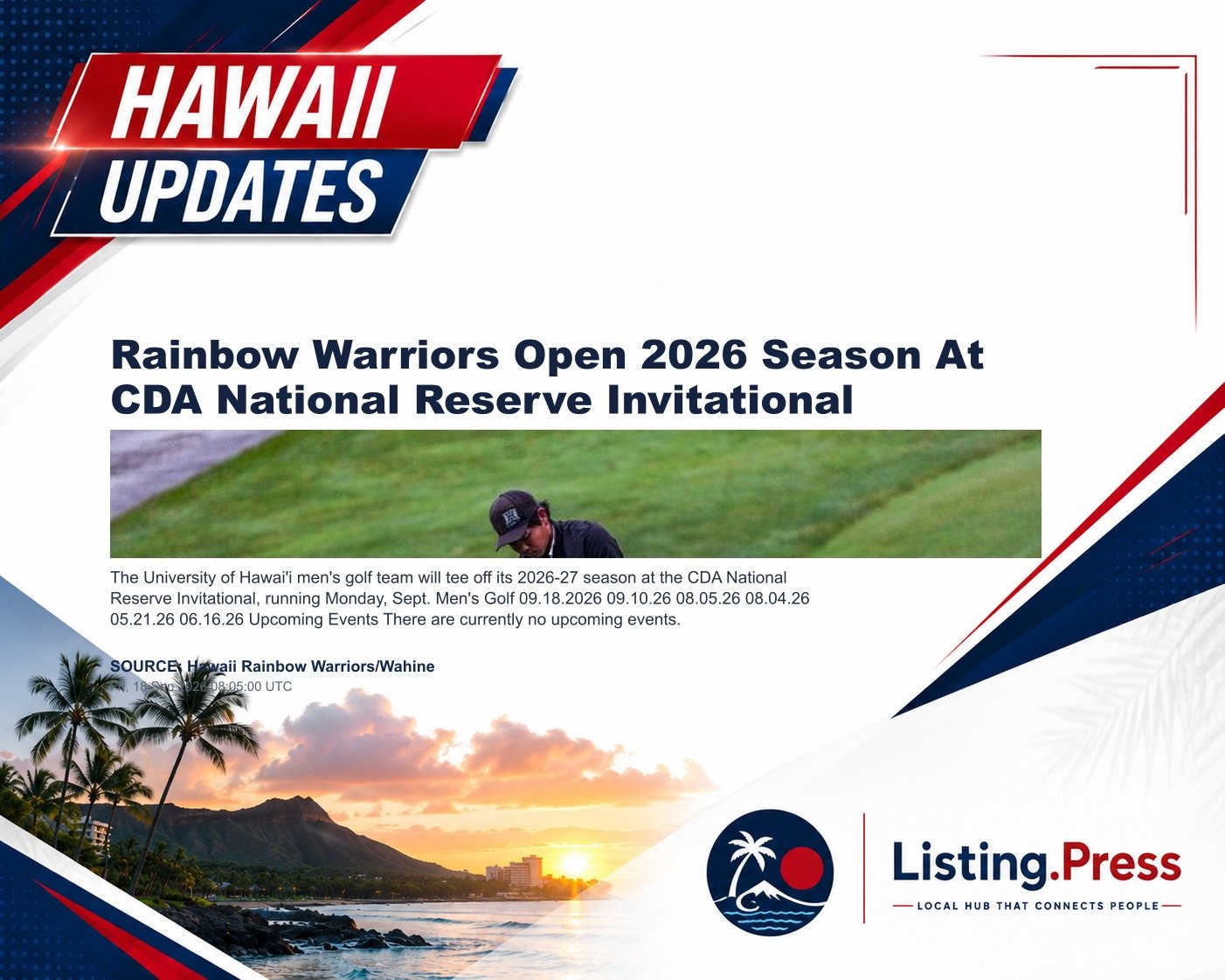 Rainbow Warriors Open 2026 Season At CDA National Reserve Invitational