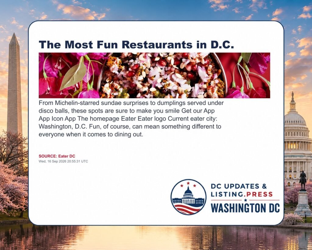 The Most Fun Restaurants in D.C.