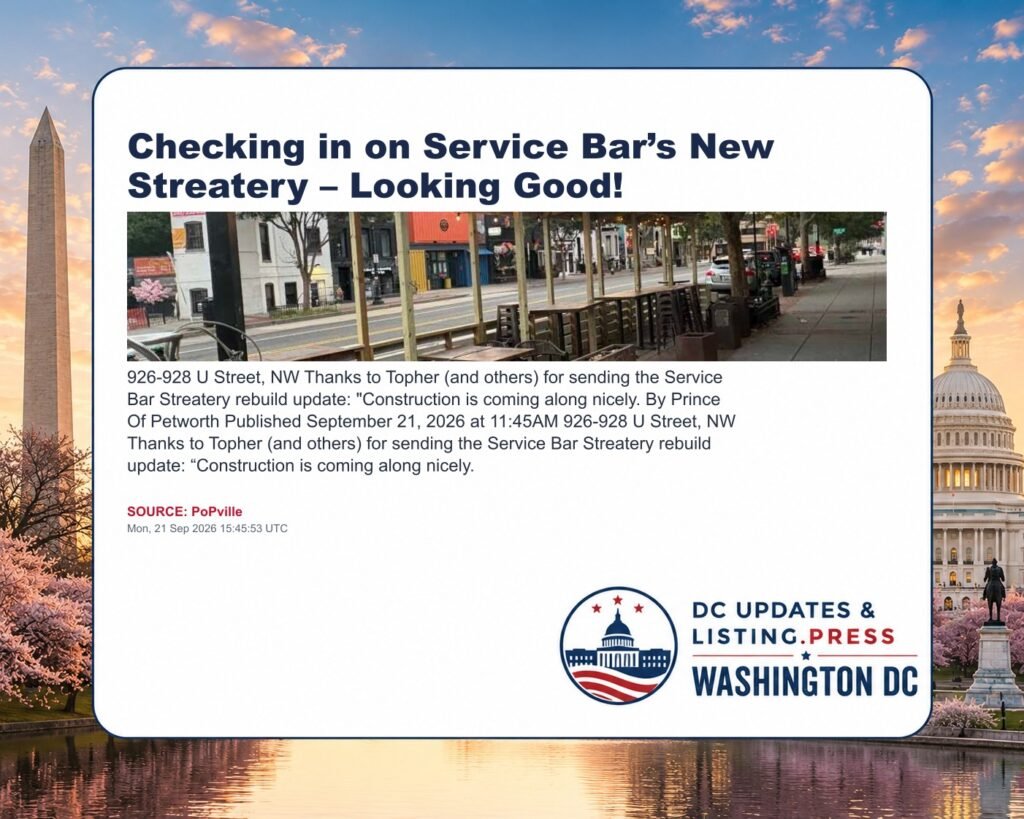 Checking in on Service Bar’s New Streatery – Looking Good!