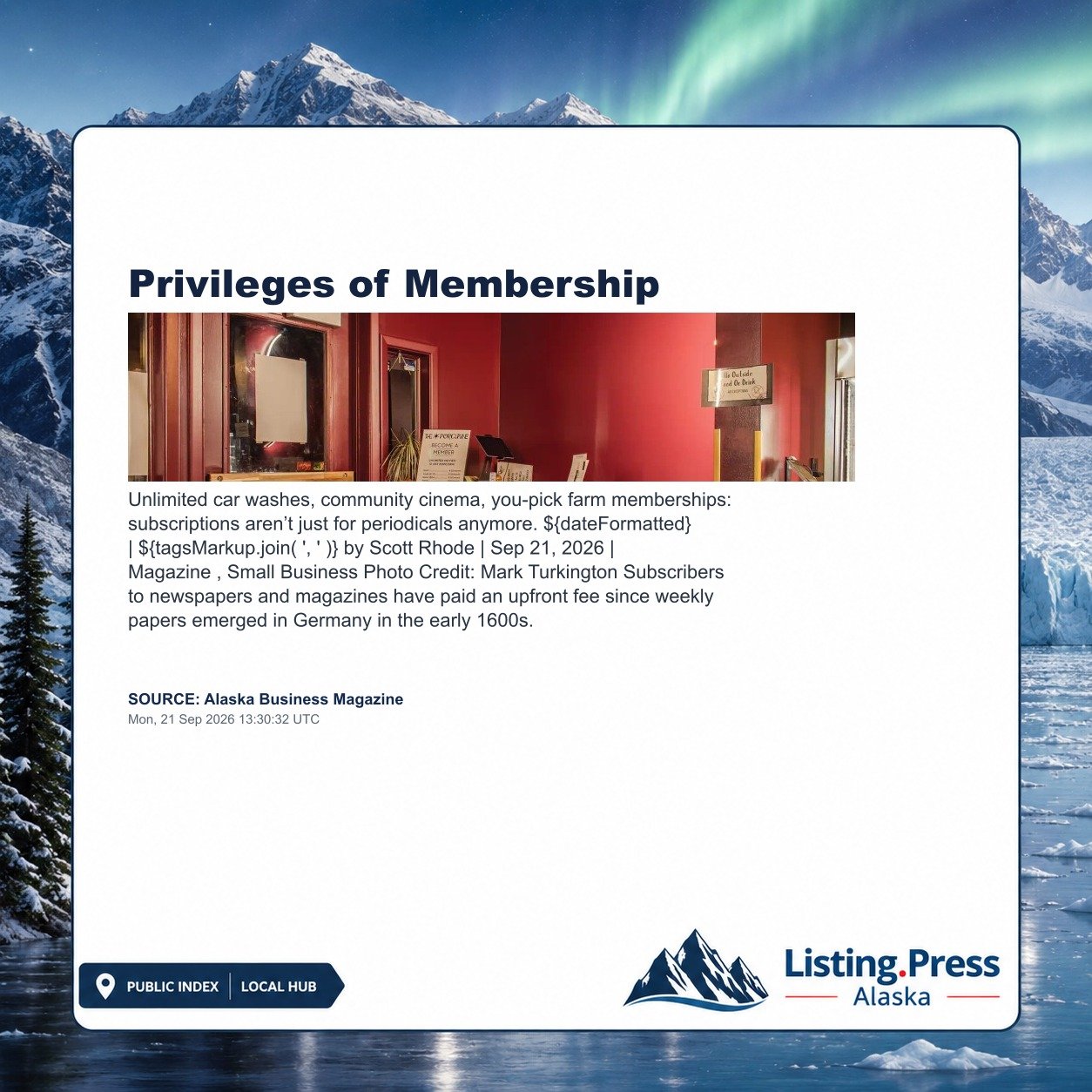 Privileges of Membership