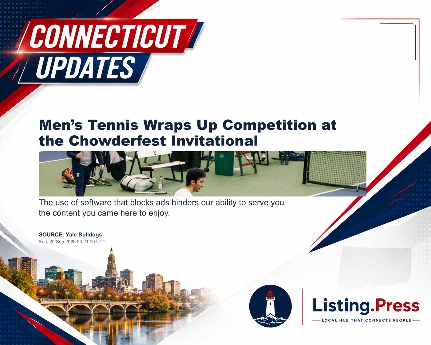 Men’s Tennis Wraps Up Competition at the Chowderfest Invitational