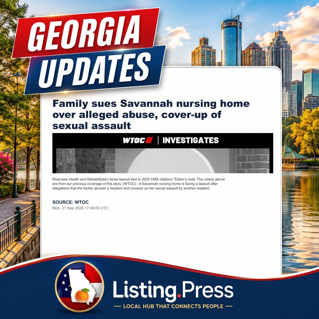 Family sues Savannah nursing home over alleged abuse, cover-up of sexual assault