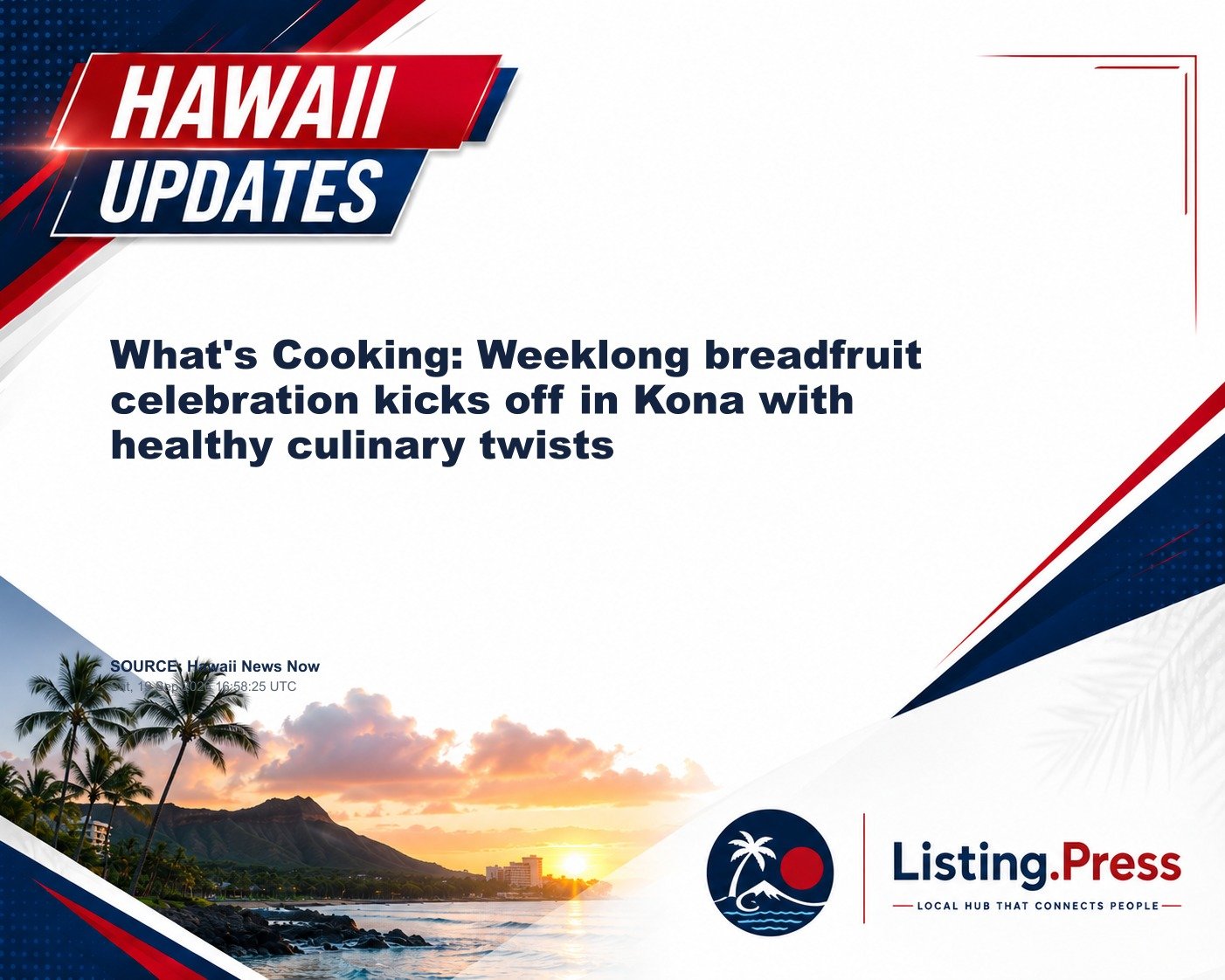 What's Cooking: Weeklong breadfruit celebration kicks off in Kona with healthy culinary twists