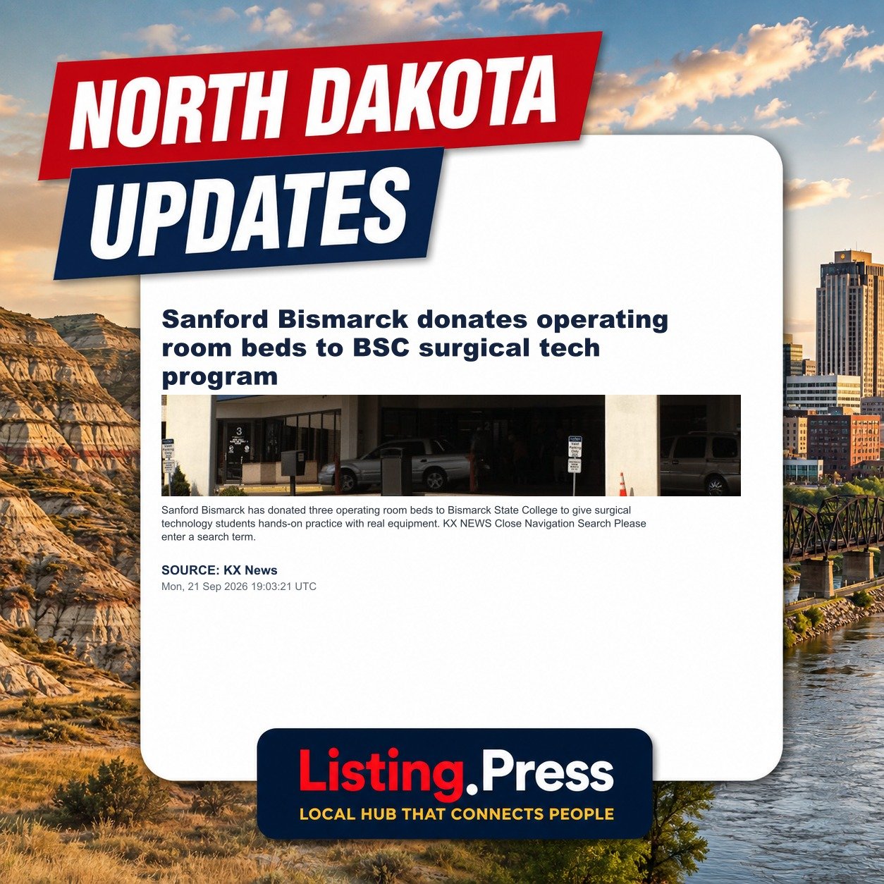 Sanford Bismarck donates operating room beds to BSC surgical tech program