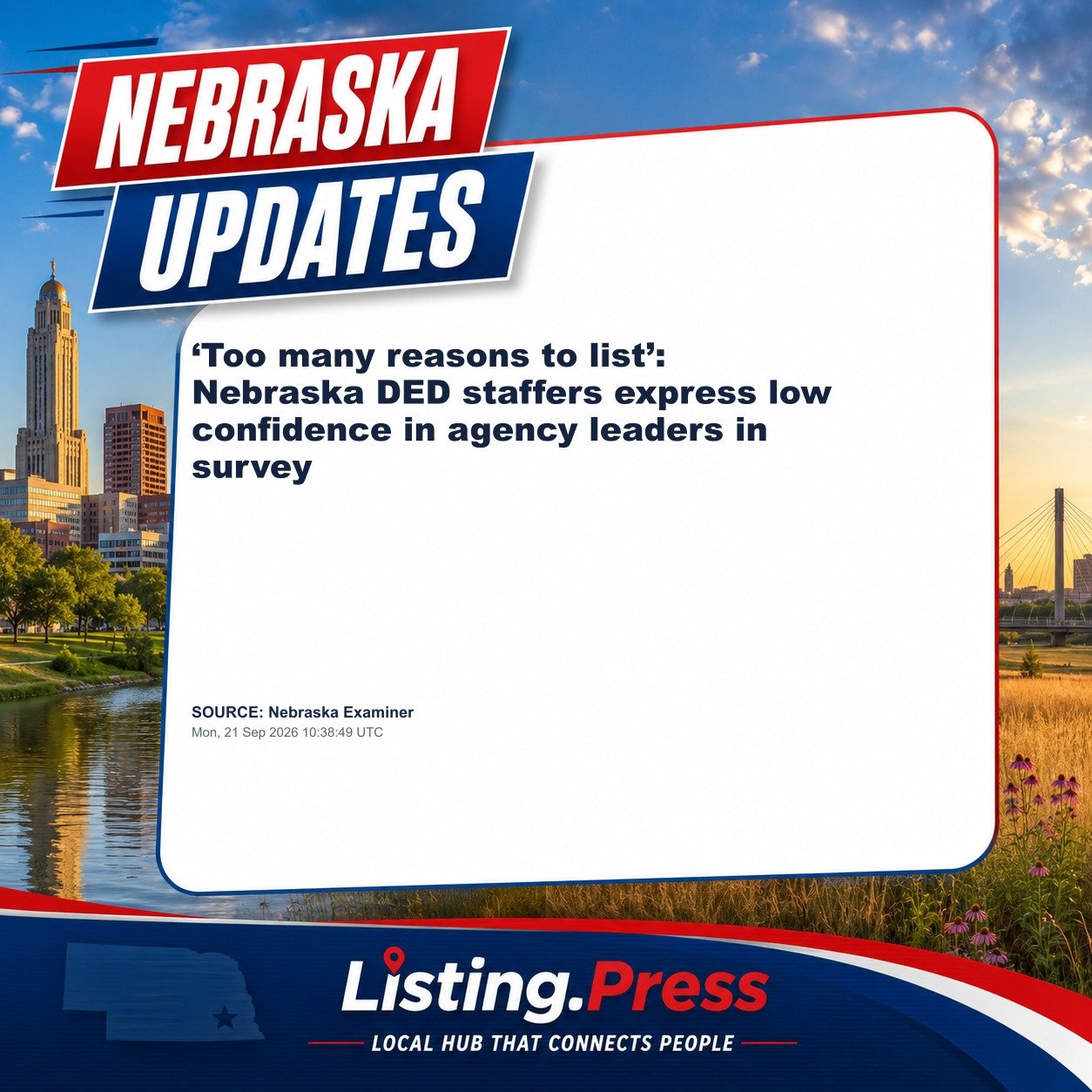 ‘Too many reasons to list’: Nebraska DED staffers express low confidence in agency leaders in survey