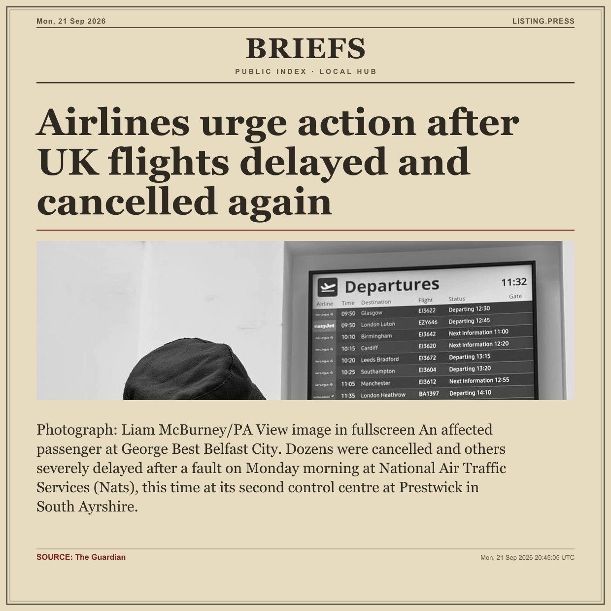 Airlines urge action after UK flights delayed and cancelled again