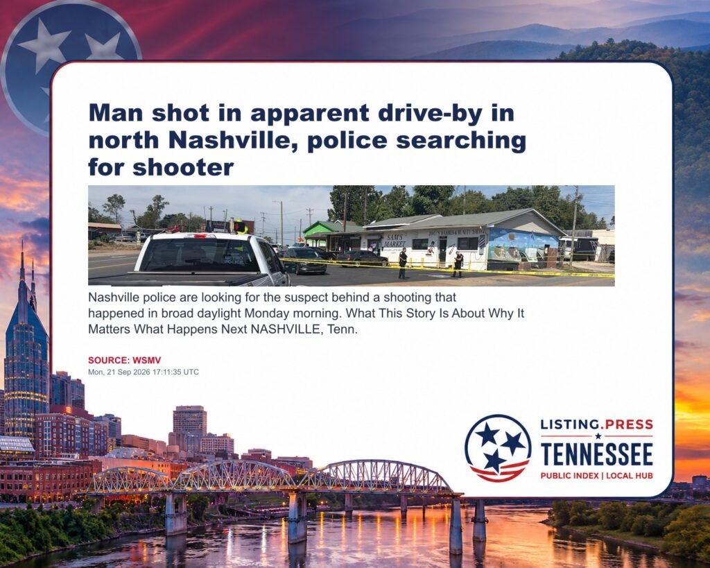 Man shot in apparent drive-by in north Nashville, police searching for shooter