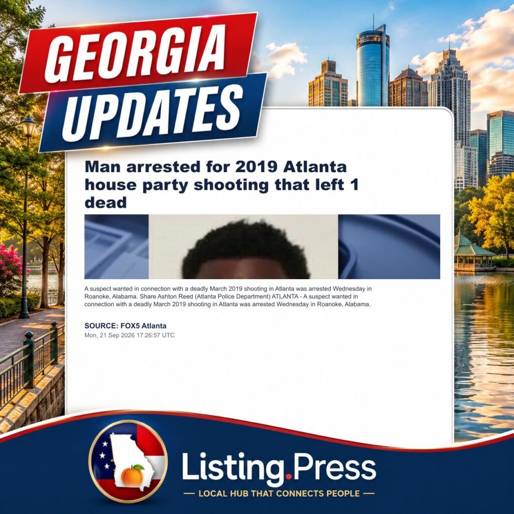 Man arrested for 2019 Atlanta house party shooting that left 1 dead