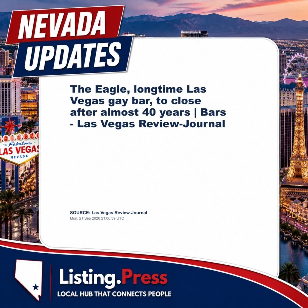 The Eagle, longtime Las Vegas gay bar, to close after almost 40 years | Bars – Las Vegas Review-Journal