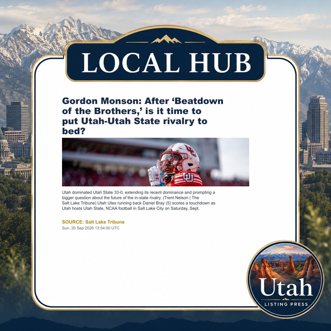 Gordon Monson: After ‘Beatdown of the Brothers,’ is it time to put Utah-Utah State rivalry to bed?