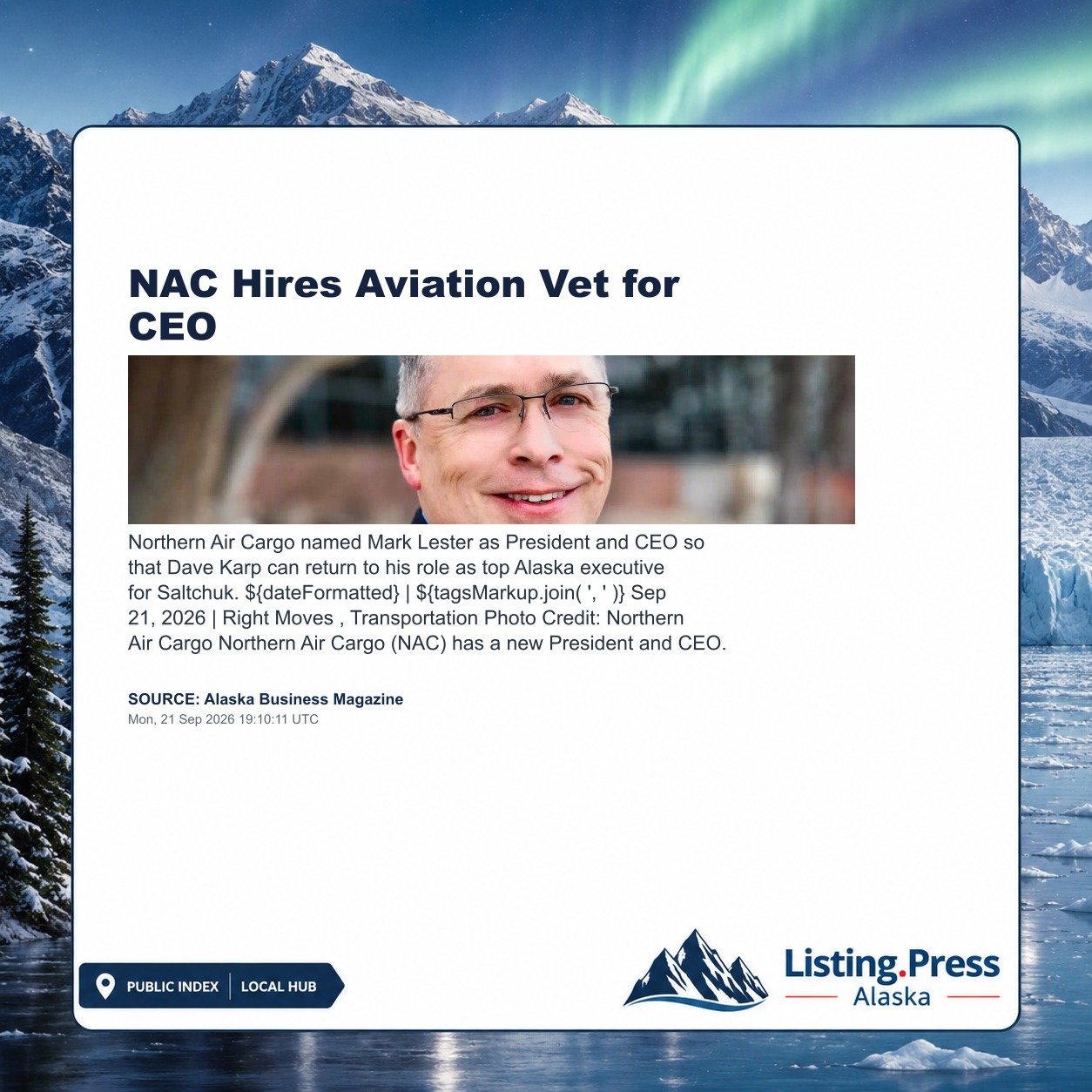 NAC Hires Aviation Vet for CEO