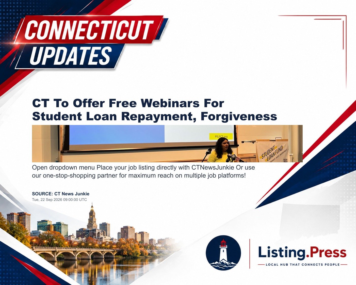 CT To Offer Free Webinars For Student Loan Repayment, Forgiveness