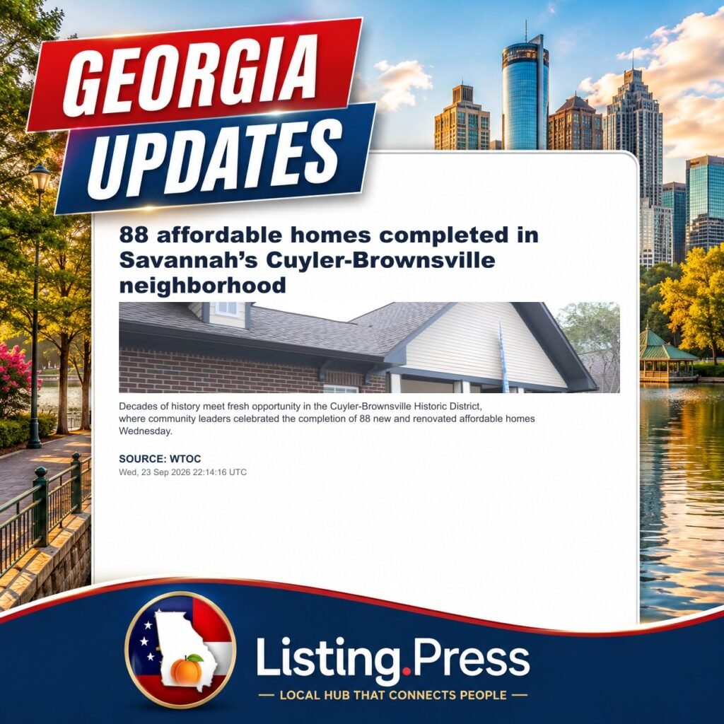 88 affordable homes completed in Savannah’s Cuyler-Brownsville neighborhood