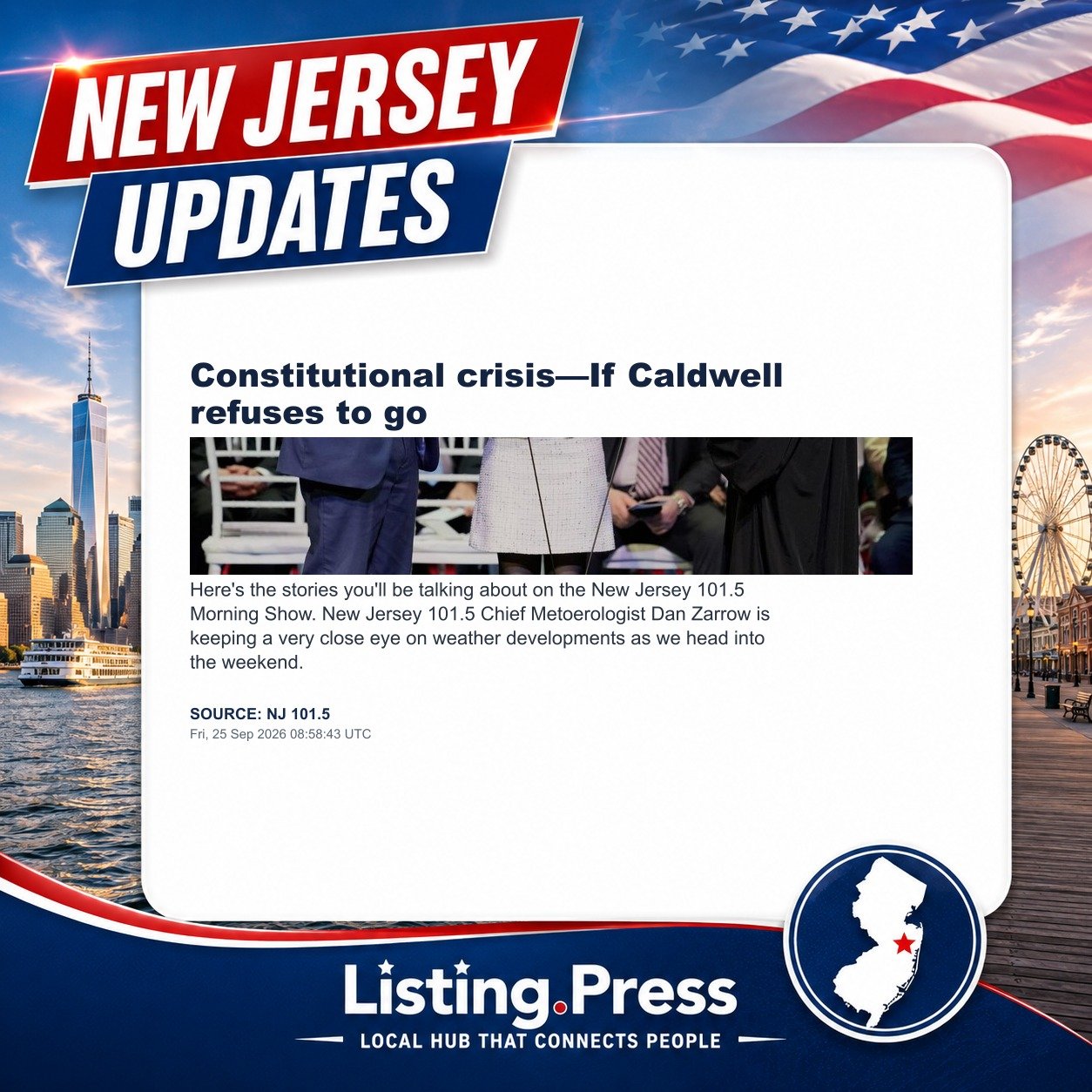 Constitutional crisis—If Caldwell refuses to go
