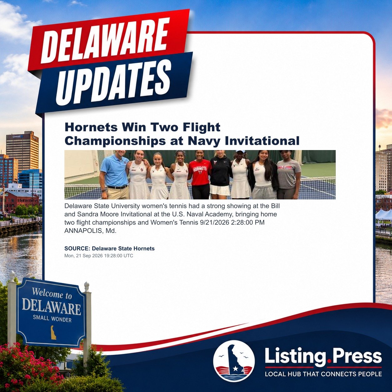 Hornets Win Two Flight Championships at Navy Invitational