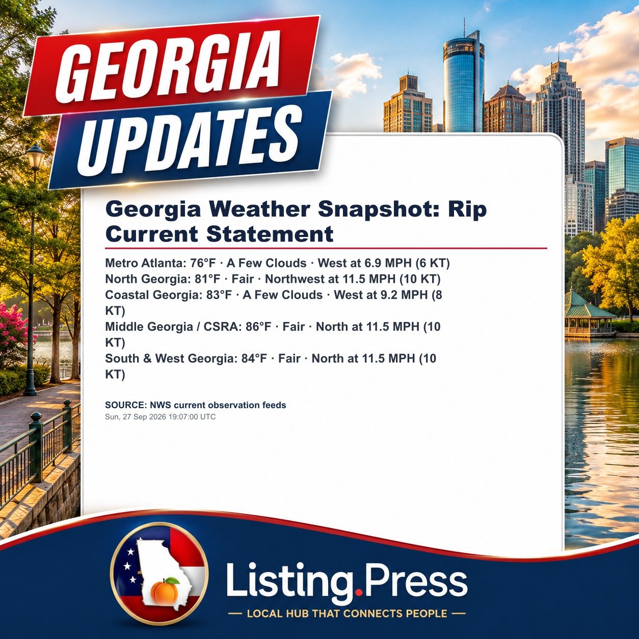 Georgia Weather Snapshot: Rip Current Statement