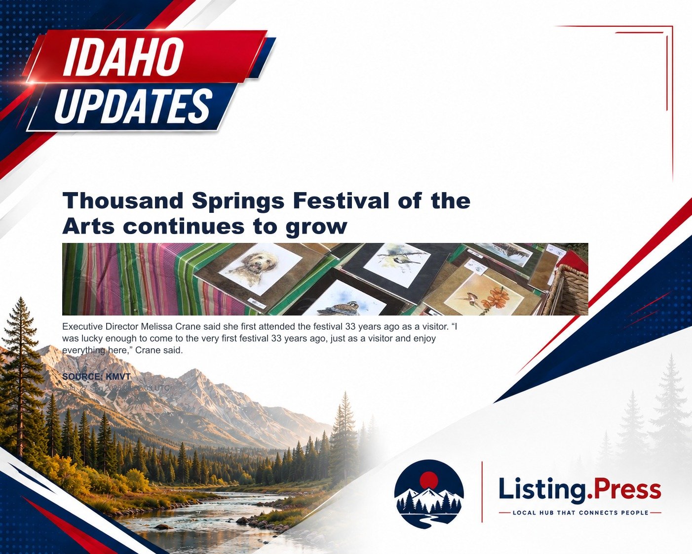 Thousand Springs Festival of the Arts continues to grow