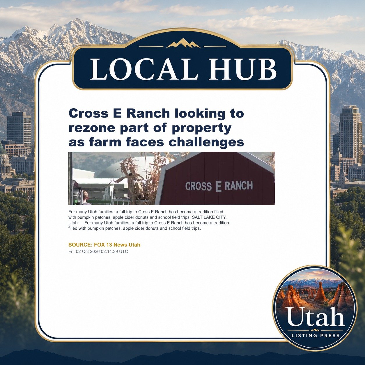 Cross E Ranch looking to rezone part of property as farm faces challenges