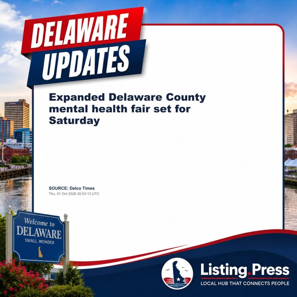 Expanded Delaware County mental health fair set for Saturday