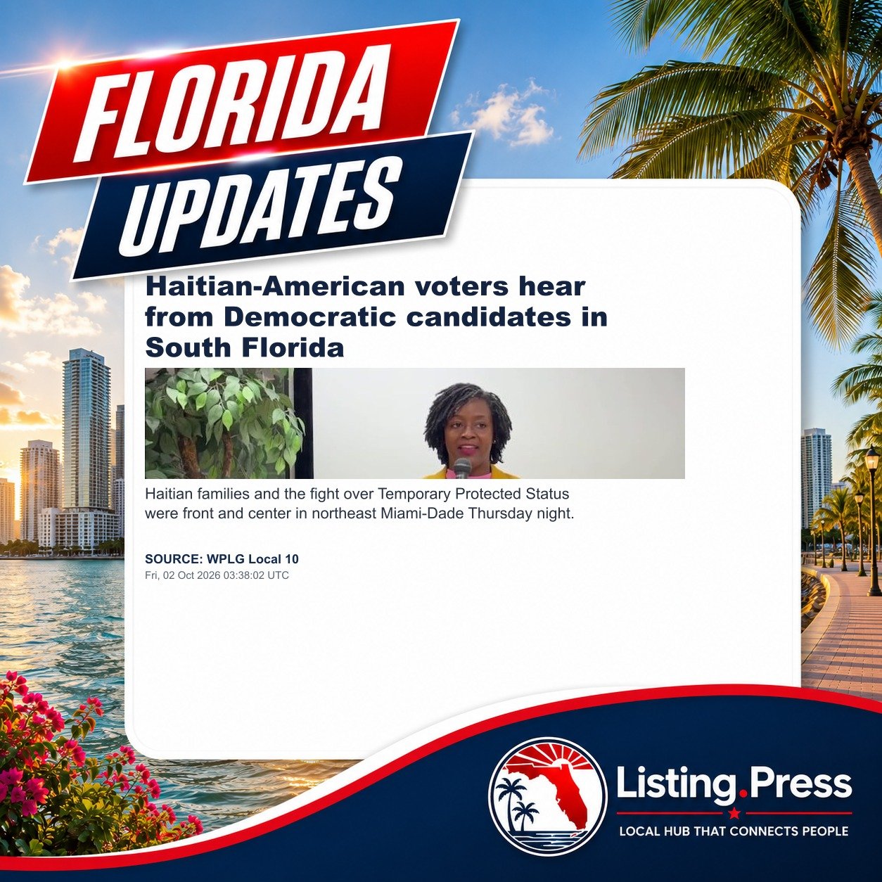 Haitian-American voters hear from Democratic candidates in South Florida
