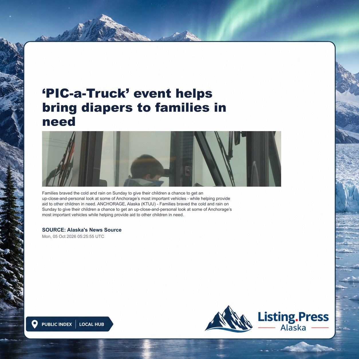 ‘PIC-a-Truck’ event helps bring diapers to families in need
