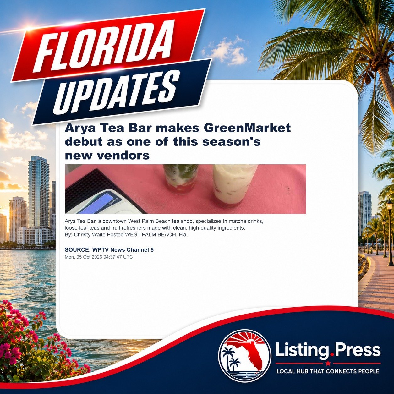 Arya Tea Bar makes GreenMarket debut as one of this season's new vendors