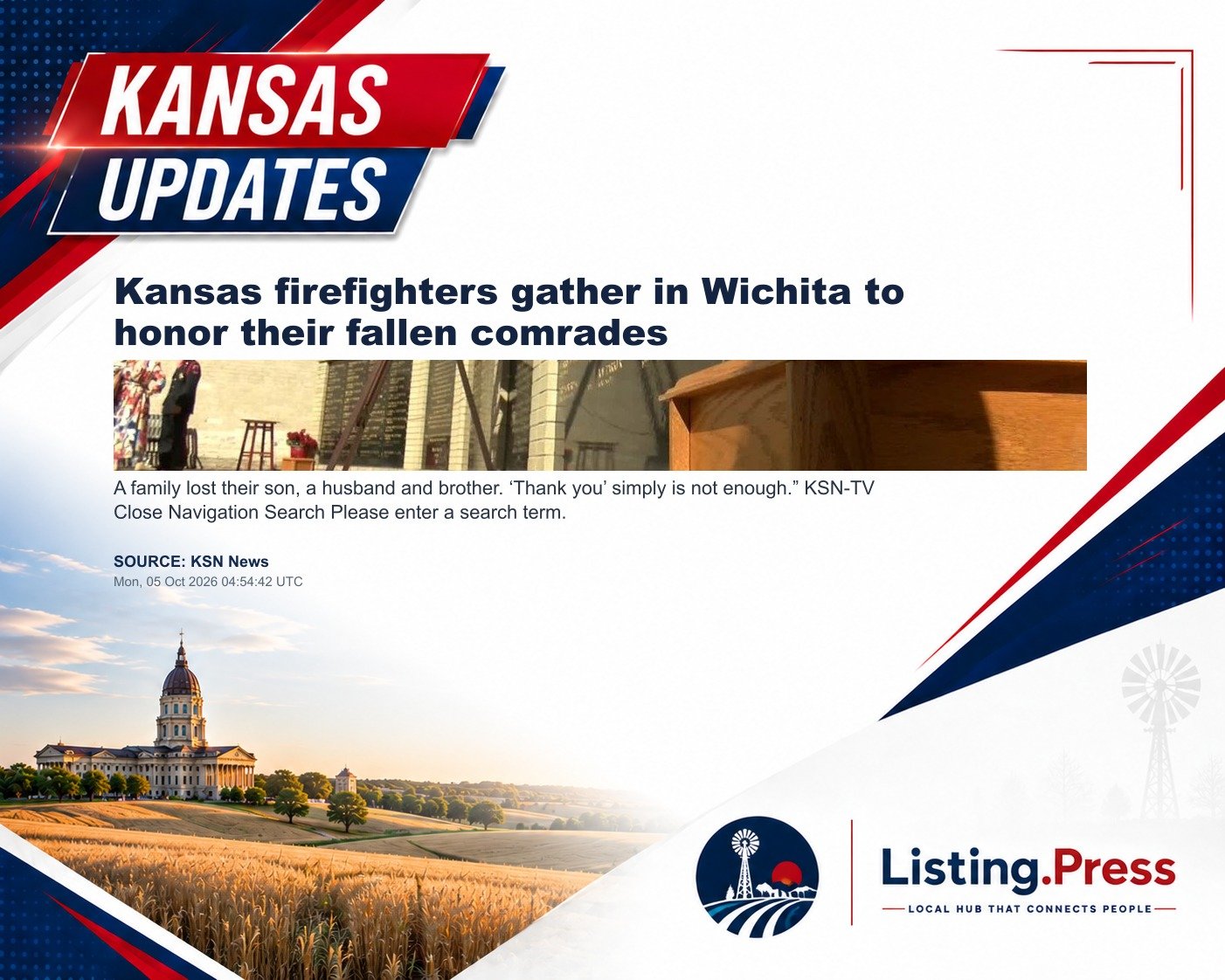 Kansas firefighters gather in Wichita to honor their fallen comrades