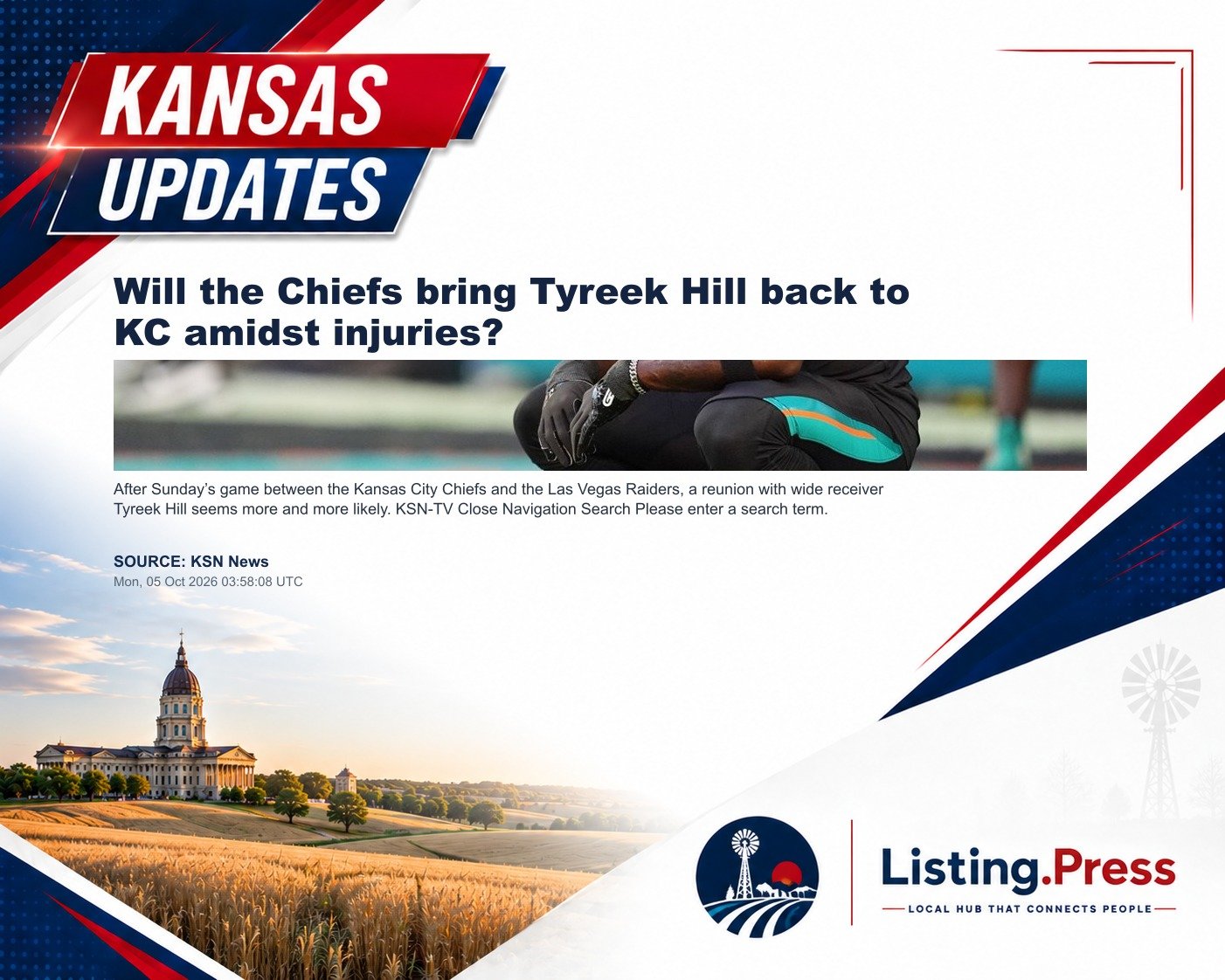Will the Chiefs bring Tyreek Hill back to KC amidst injuries?