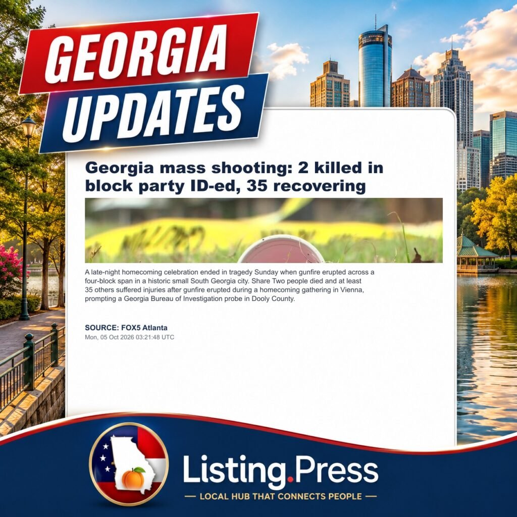 Georgia mass shooting: 2 killed in block party ID-ed, 35 recovering