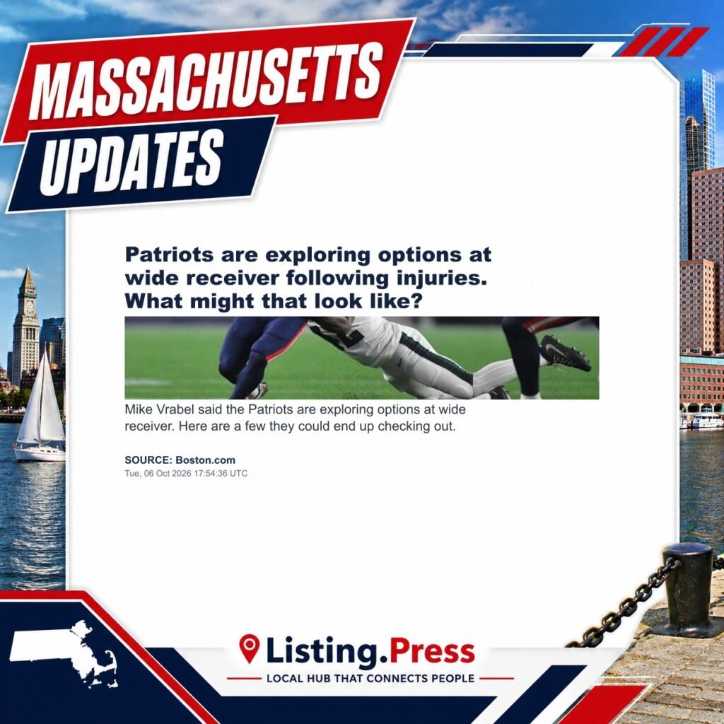 Patriots are exploring options at wide receiver following injuries. What might that look like?