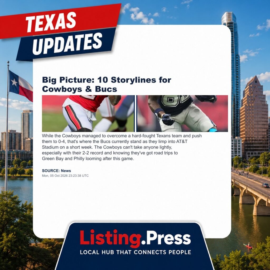 Big Picture: 10 Storylines for Cowboys & Bucs