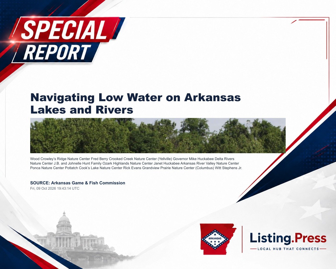 Navigating Low Water on Arkansas Lakes and Rivers