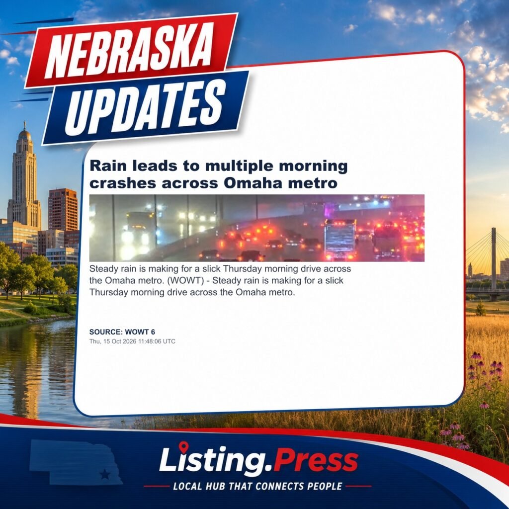 Rain leads to multiple morning crashes across Omaha metro