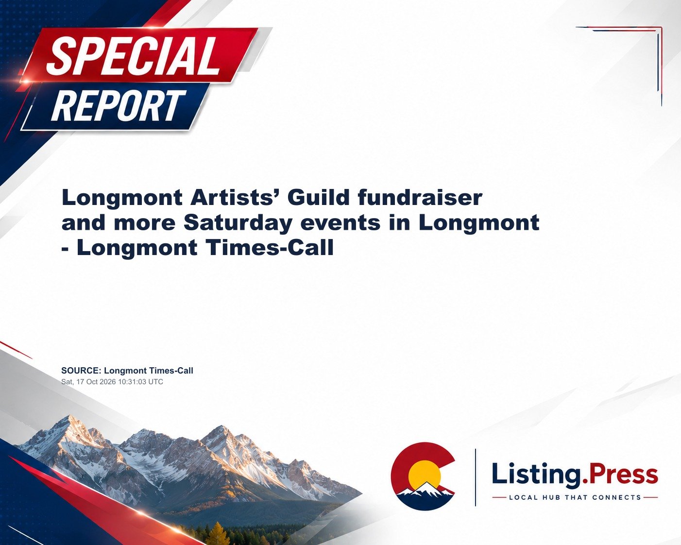 Longmont Artists’ Guild fundraiser and more Saturday events in Longmont - Longmont Times-Call