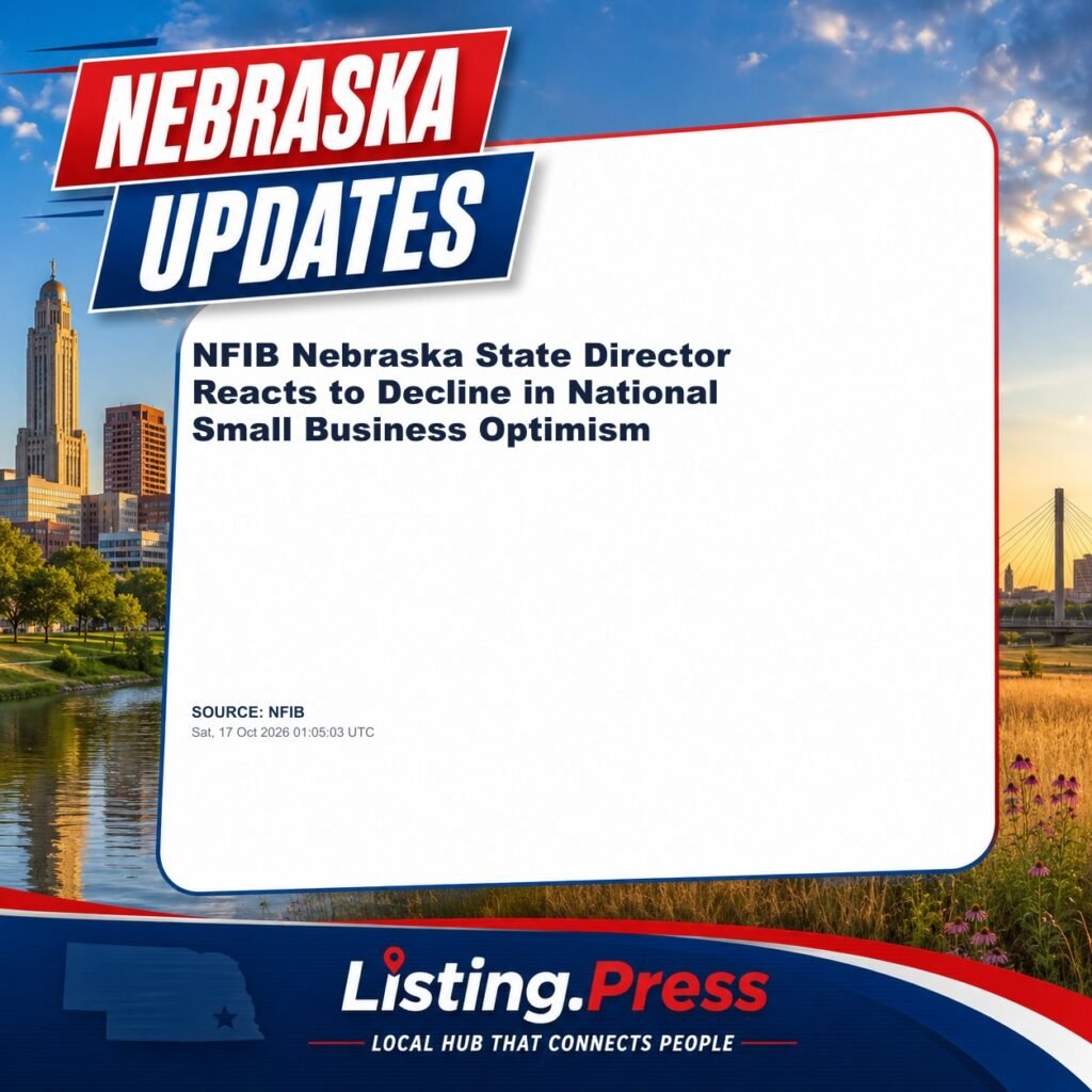 NFIB Nebraska State Director Reacts to Decline in National Small Business Optimism