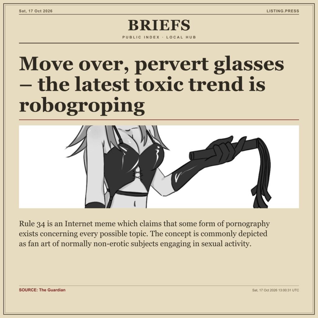Move over, pervert glasses – the latest toxic trend is robogroping