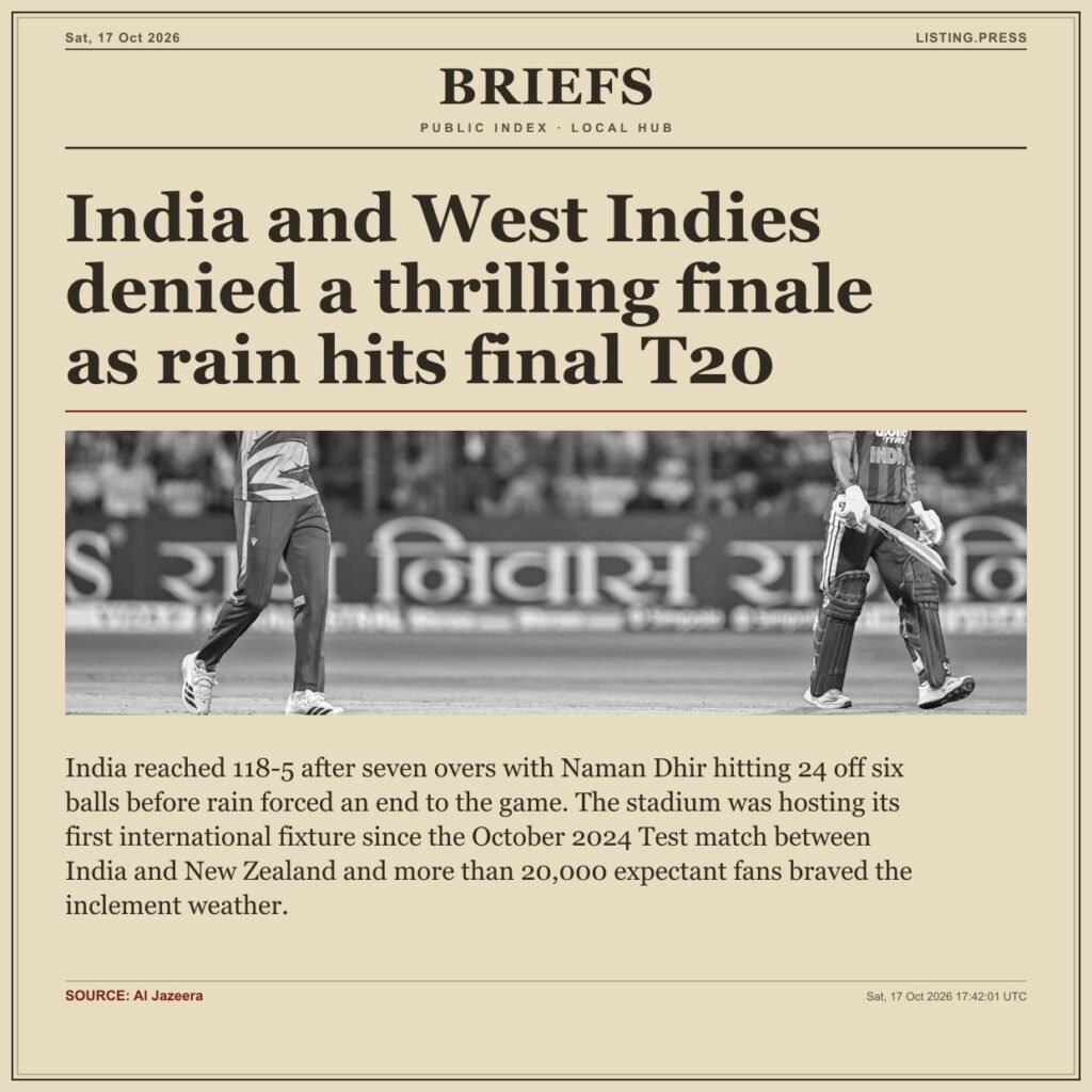 India and West Indies denied a thrilling finale as rain hits final T20