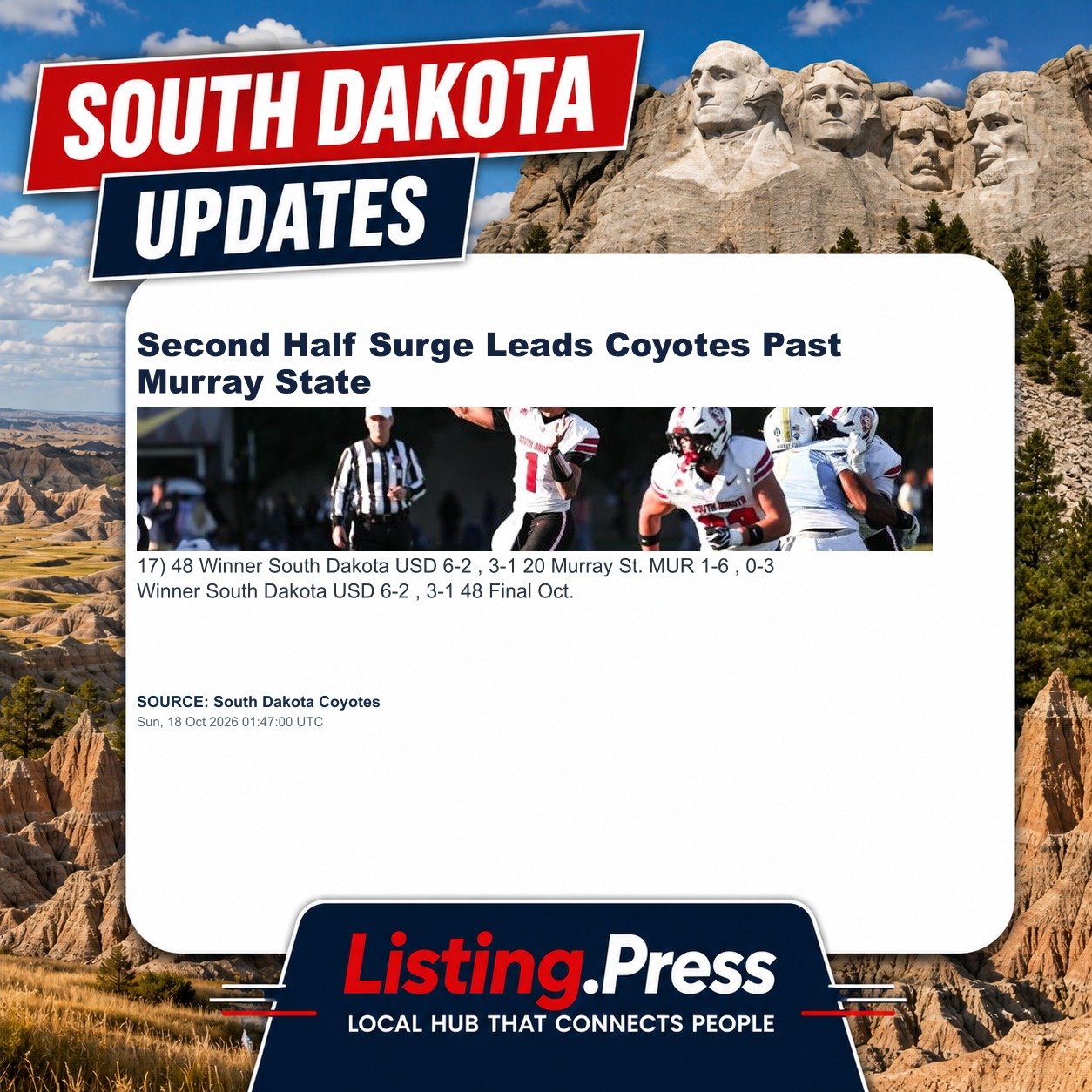 Second Half Surge Leads Coyotes Past Murray State