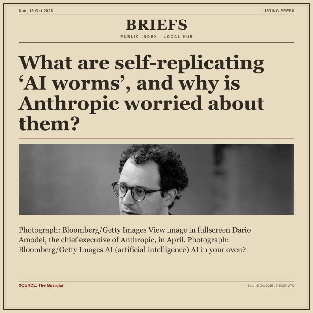 What are self-replicating ‘AI worms’, and why is Anthropic worried about them?