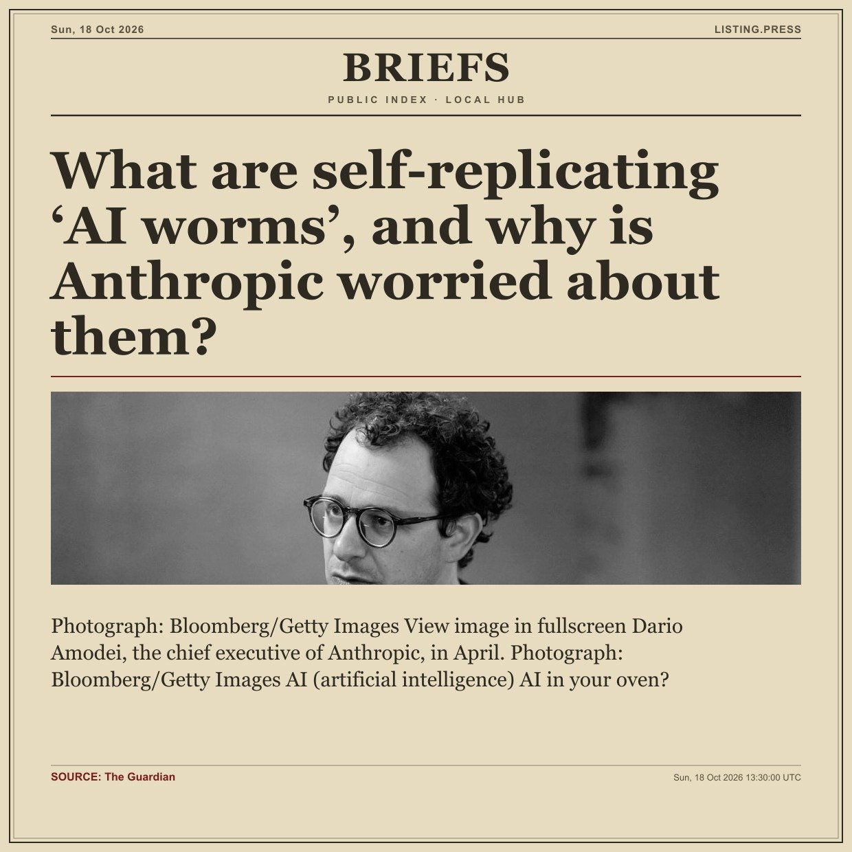 What are self-replicating ‘AI worms’, and why is Anthropic worried about them?