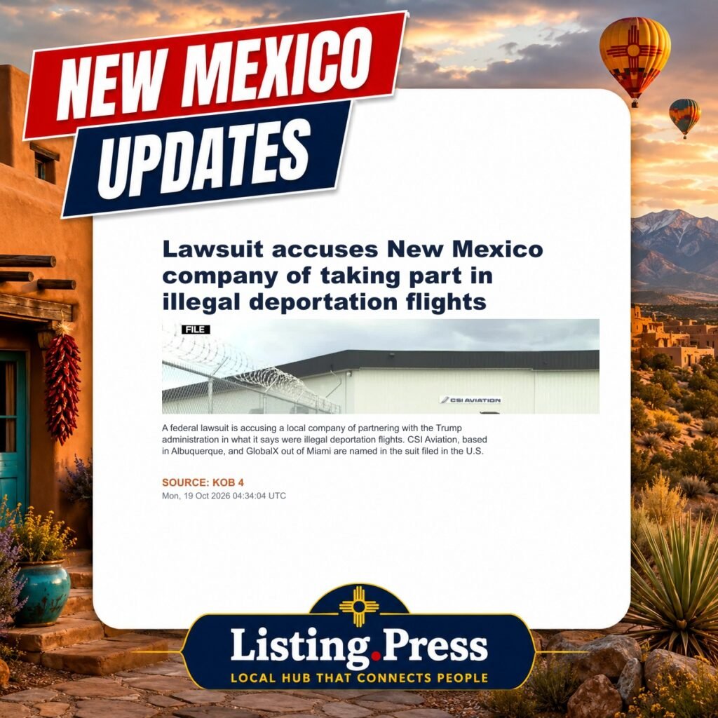 Lawsuit accuses New Mexico company of taking part in illegal deportation flights