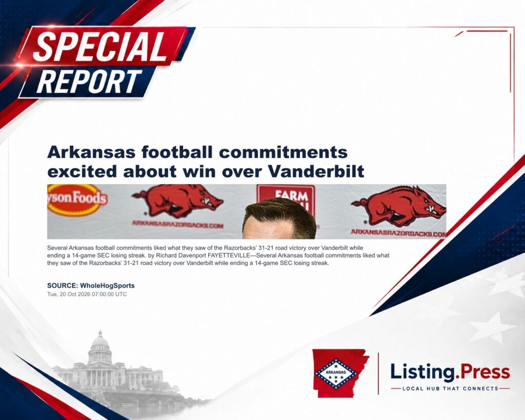 Arkansas football commitments excited about win over Vanderbilt