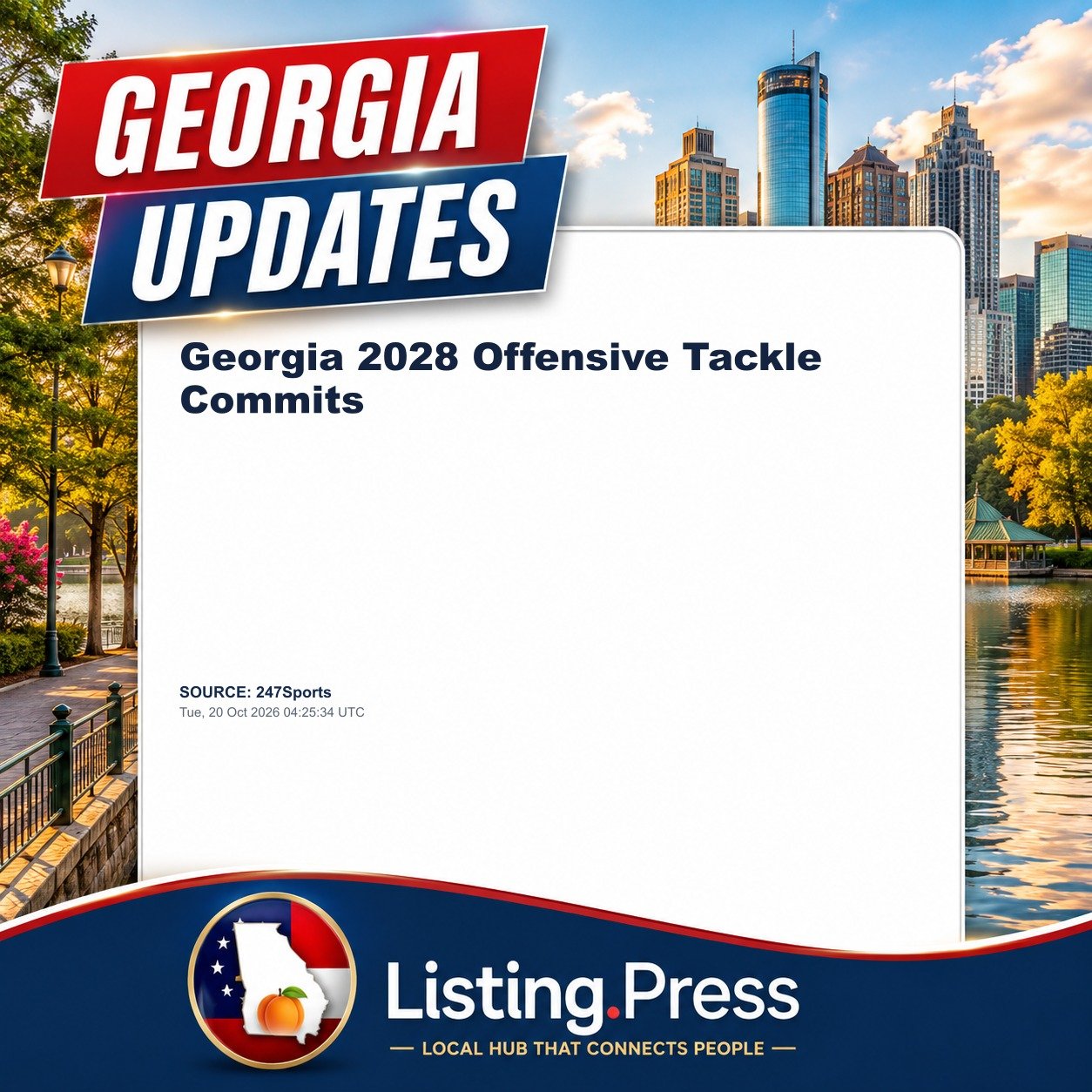 Georgia 2028 Offensive Tackle Commits