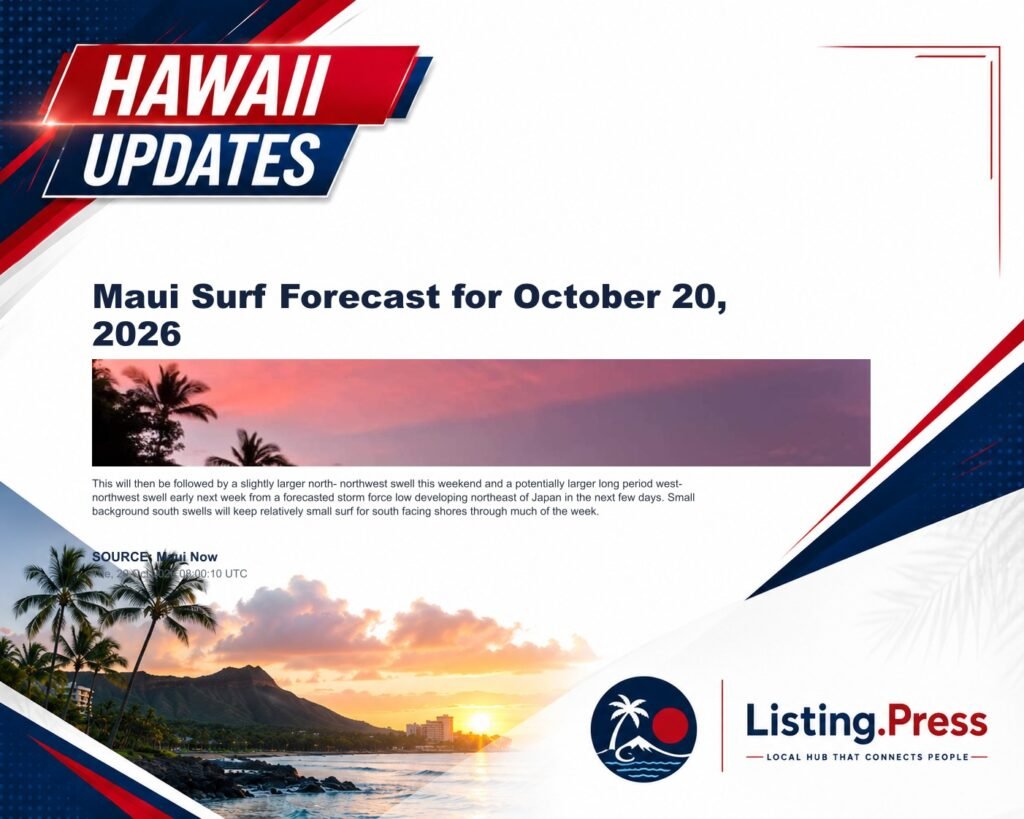 Maui Surf Forecast for October 20, 2026