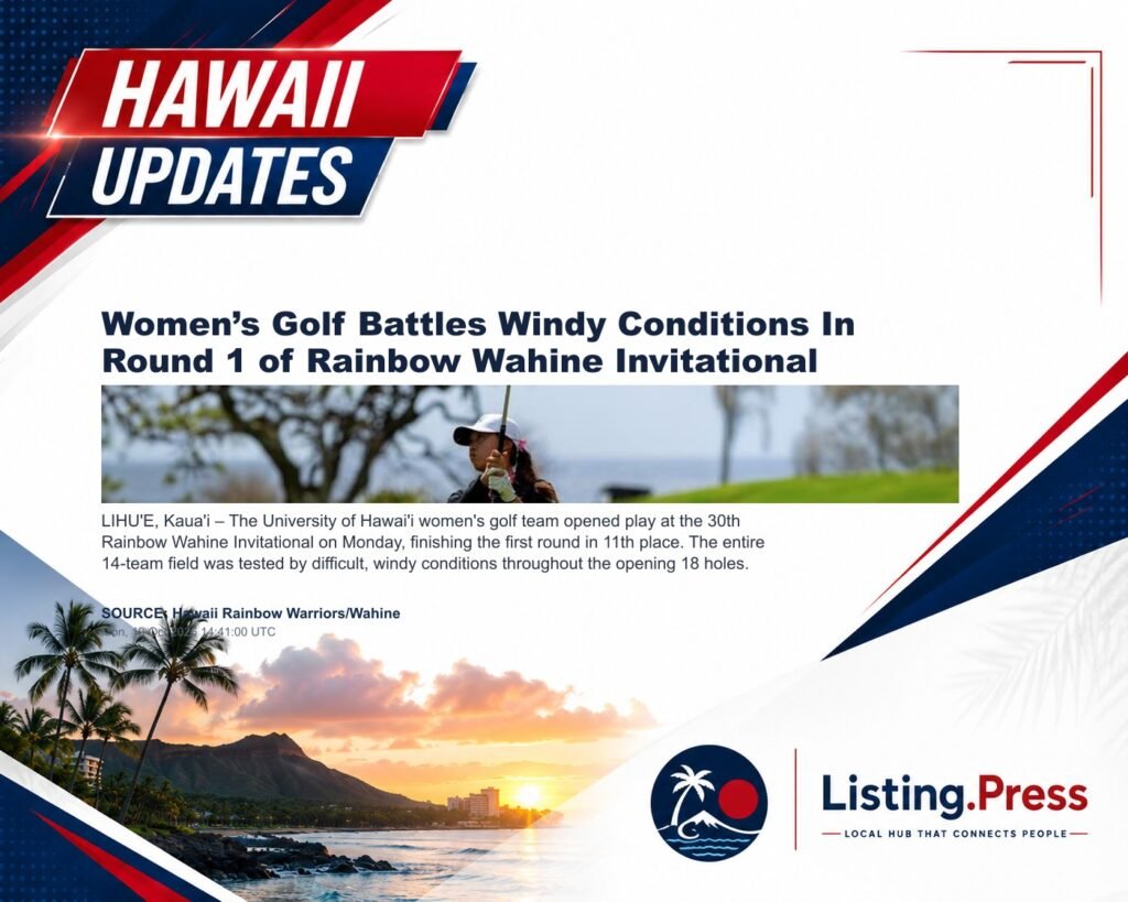 Women’s Golf Battles Windy Conditions In Round 1 of Rainbow Wahine Invitational