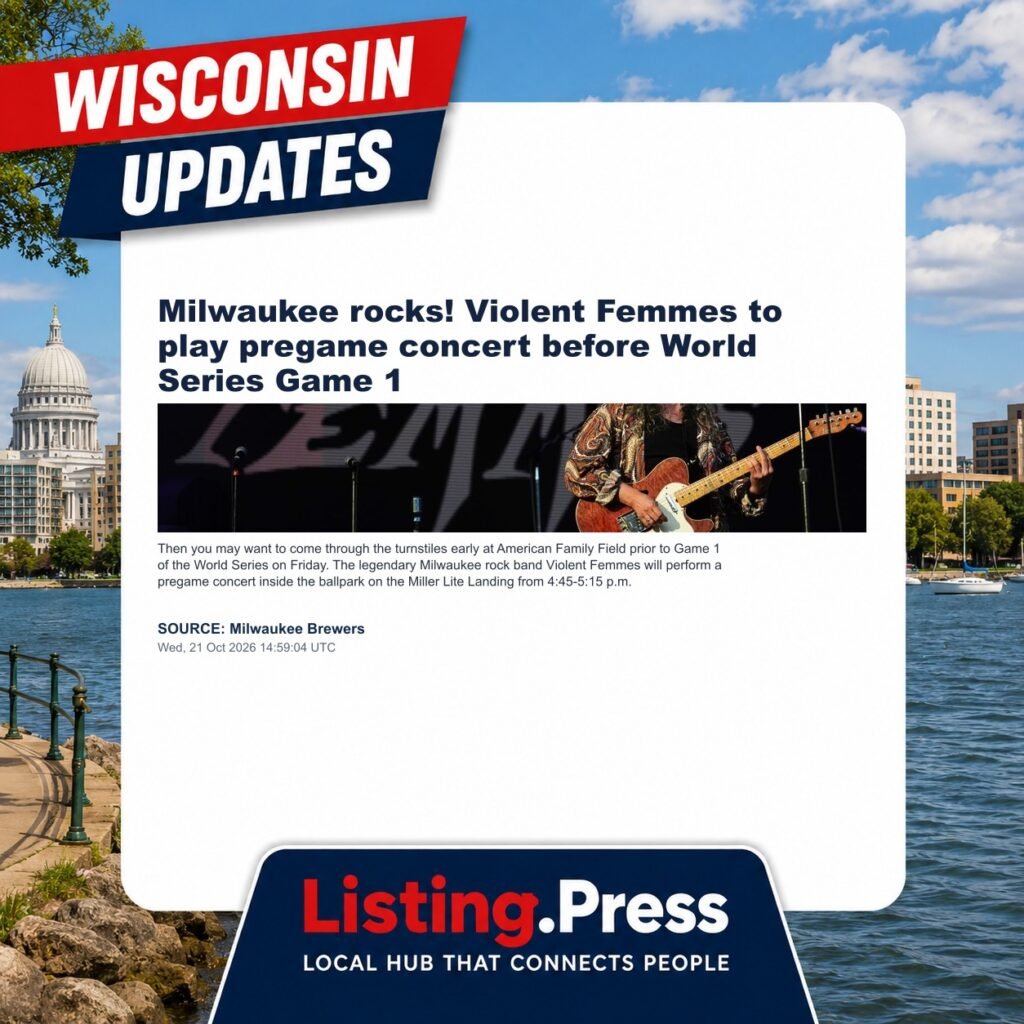 Milwaukee rocks! Violent Femmes to play pregame concert before World Series Game 1